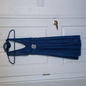 Speechless Blue halter cocktail dress